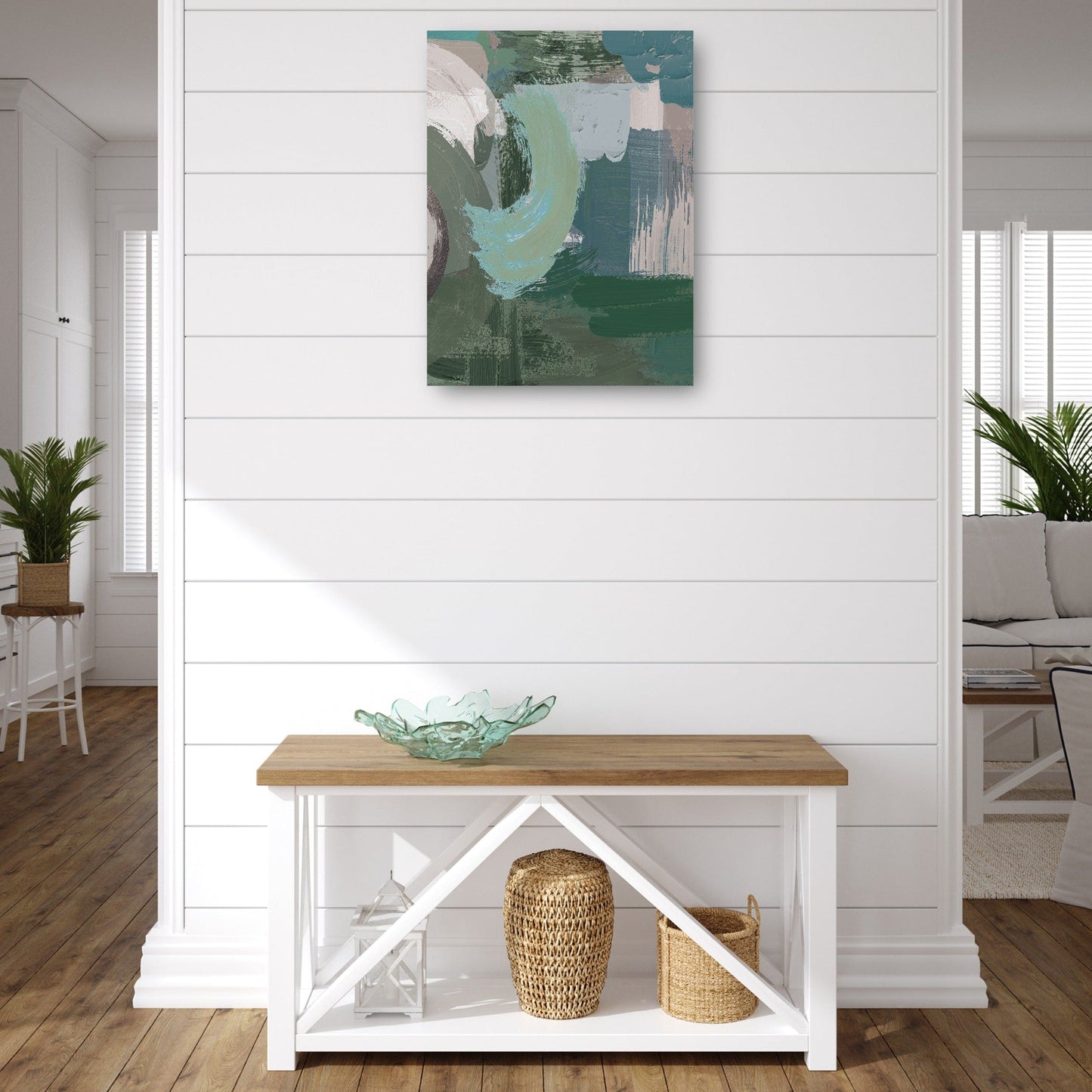 Resumen verde oliva - Willowbrook Fine Art