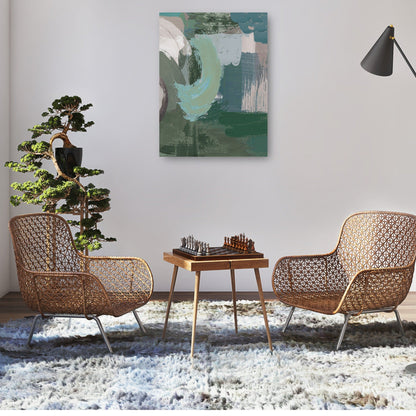 Resumen verde oliva - Willowbrook Fine Art