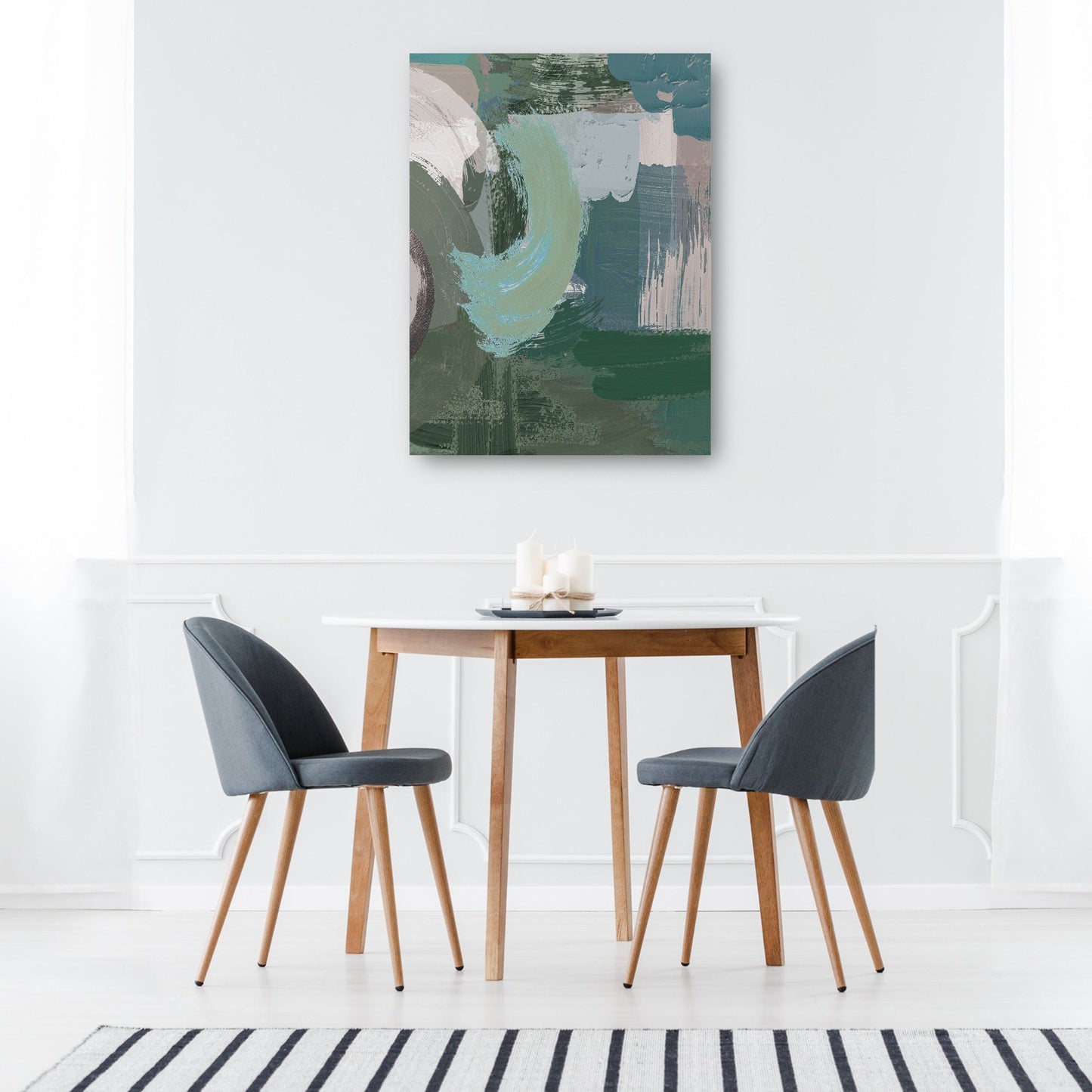 Resumen verde oliva - Willowbrook Fine Art