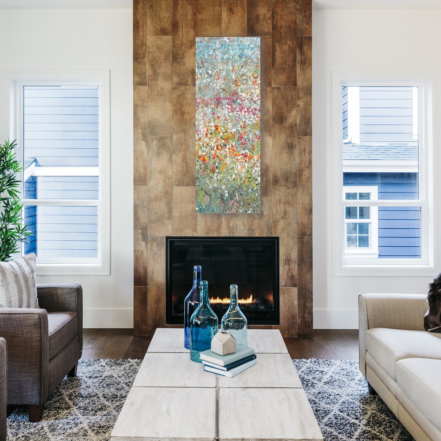 Panel de campo de flores I - Studio Arts