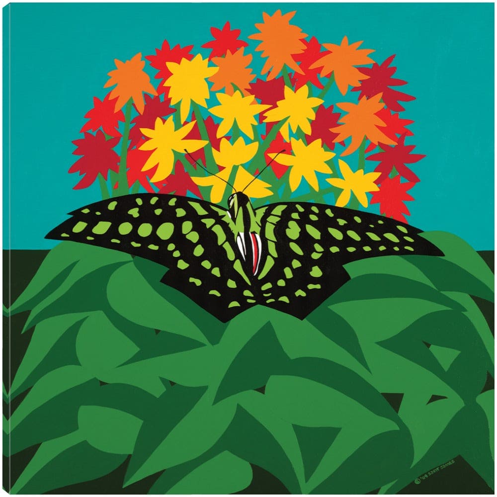 Mariposa con Flores - Synthia SAINT JAMES