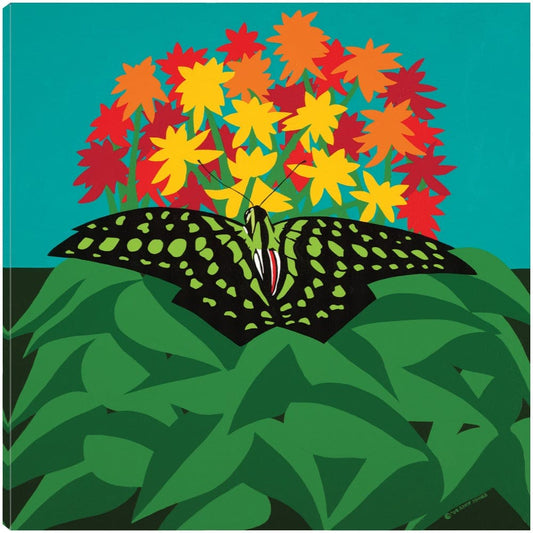 Mariposa con Flores - Synthia SAINT JAMES