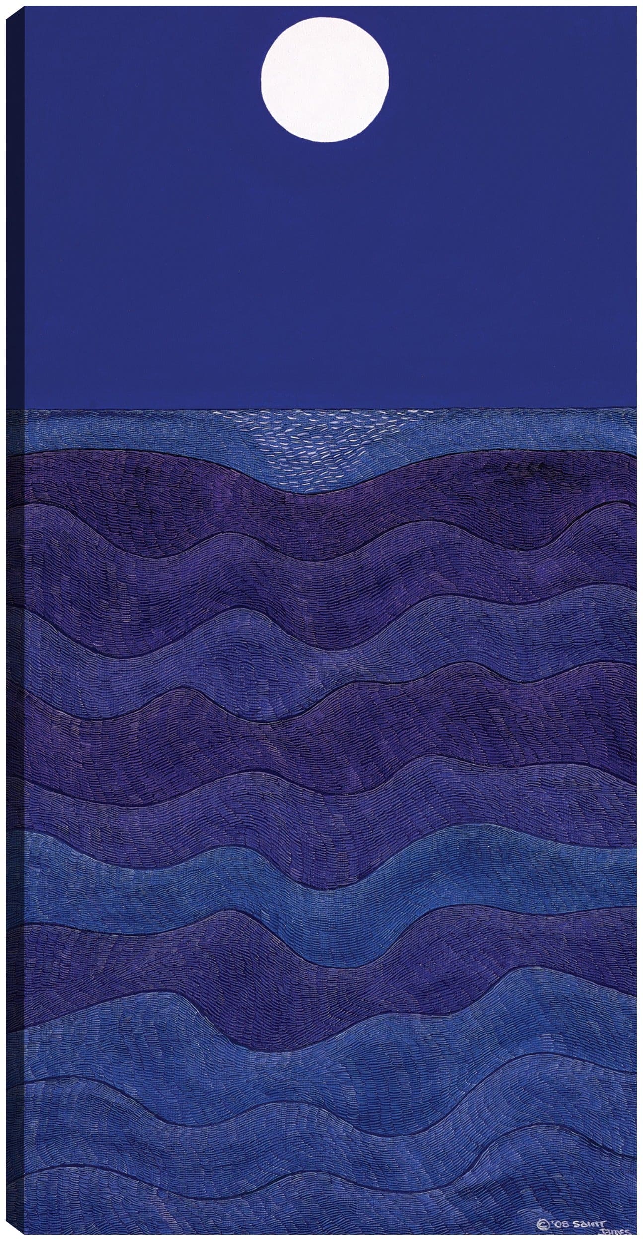 Paisaje de luna llena - Synthia SAINT JAMES