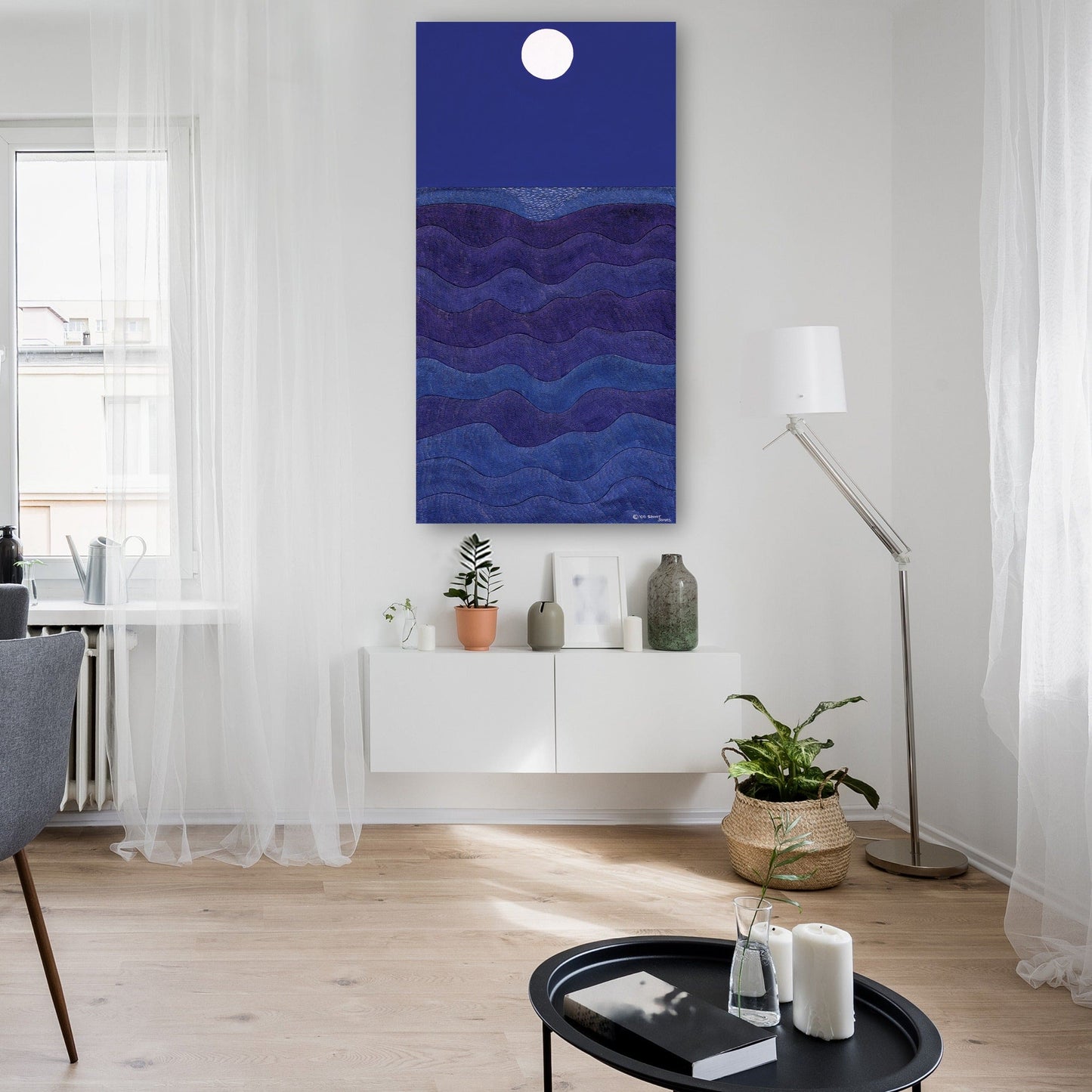 Paisaje de luna llena - Synthia SAINT JAMES