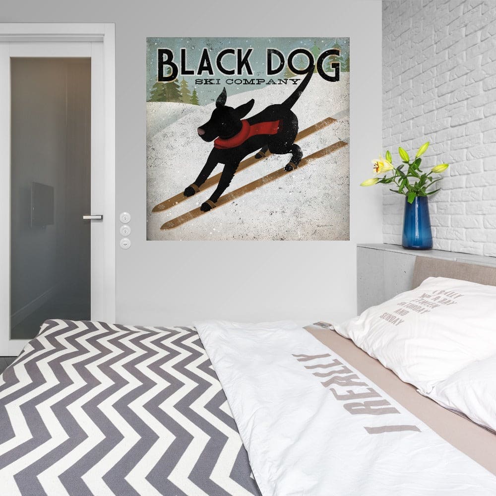 Perro Negro Esquiando - Ryan Fowler