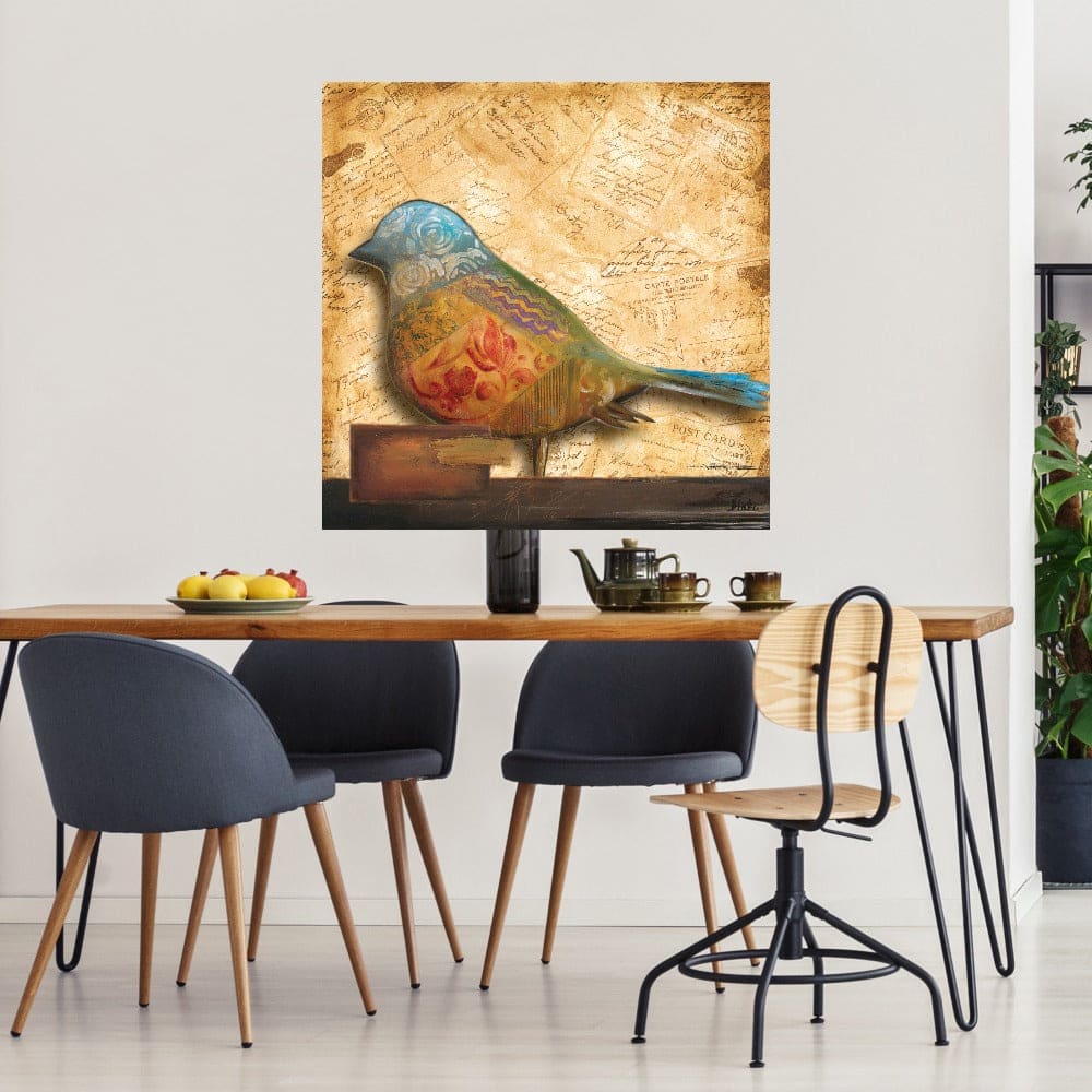 Pajaro en collage I - Patricia Pinto