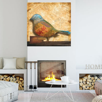 Pajaro en collage I - Patricia Pinto