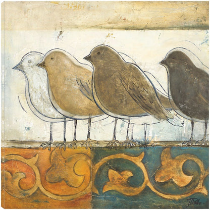 Pájaros en el damasco I - Patricia Pinto