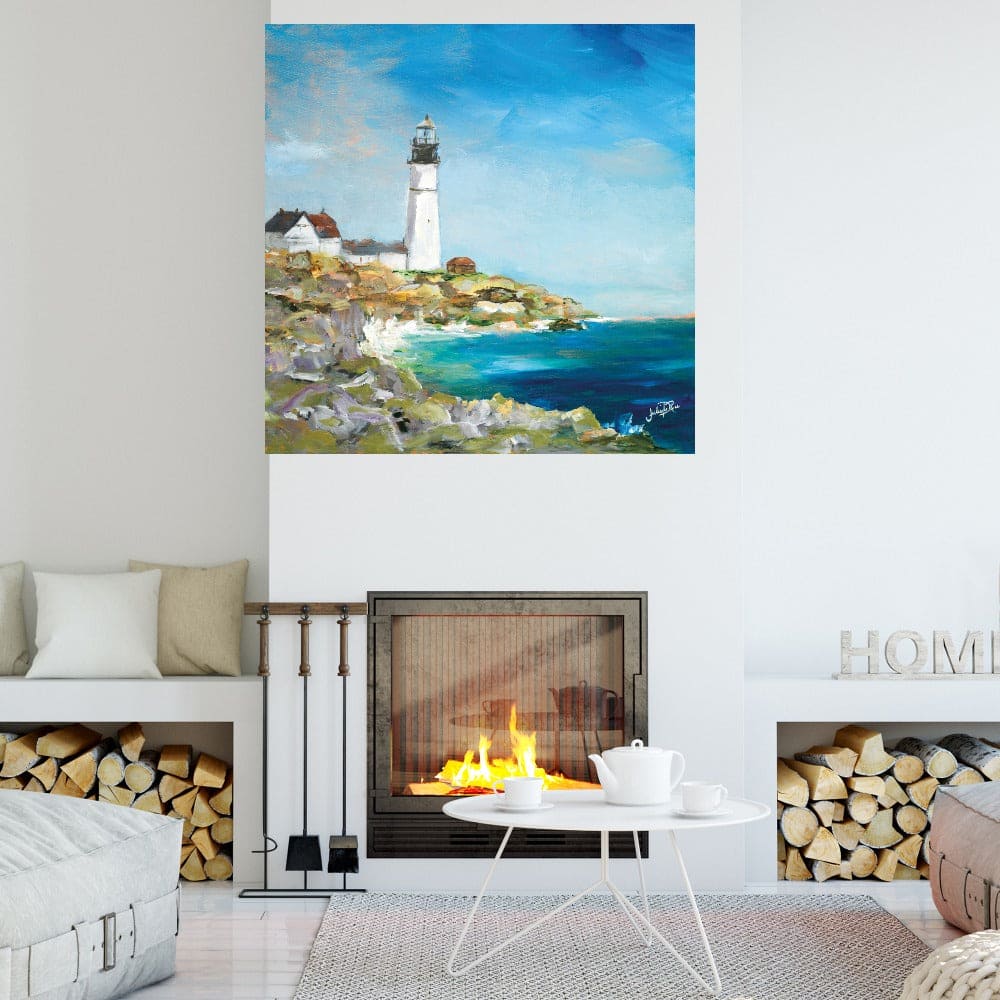 Faro en la costa rocosa I - Julie DeRice