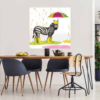 Gotas de lluvia safari cebra - Hugo Edwins