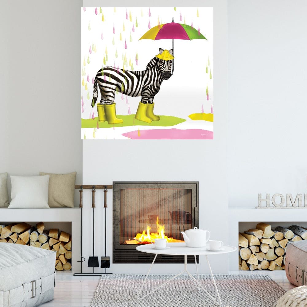 Gotas de lluvia safari cebra - Hugo Edwins