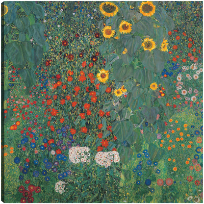 Jardín con girasoles - Gustav Klimt