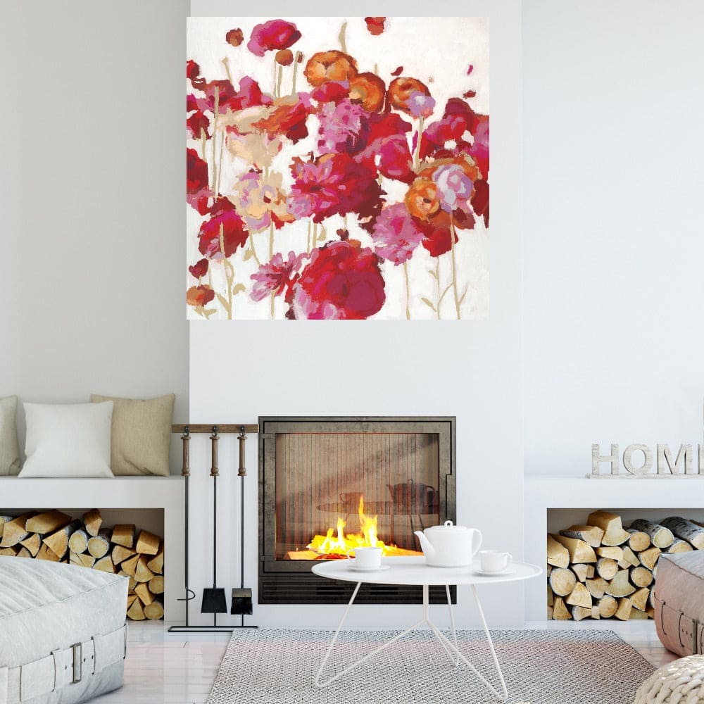 Sueño Floral Rojo I - Randy Hibberd