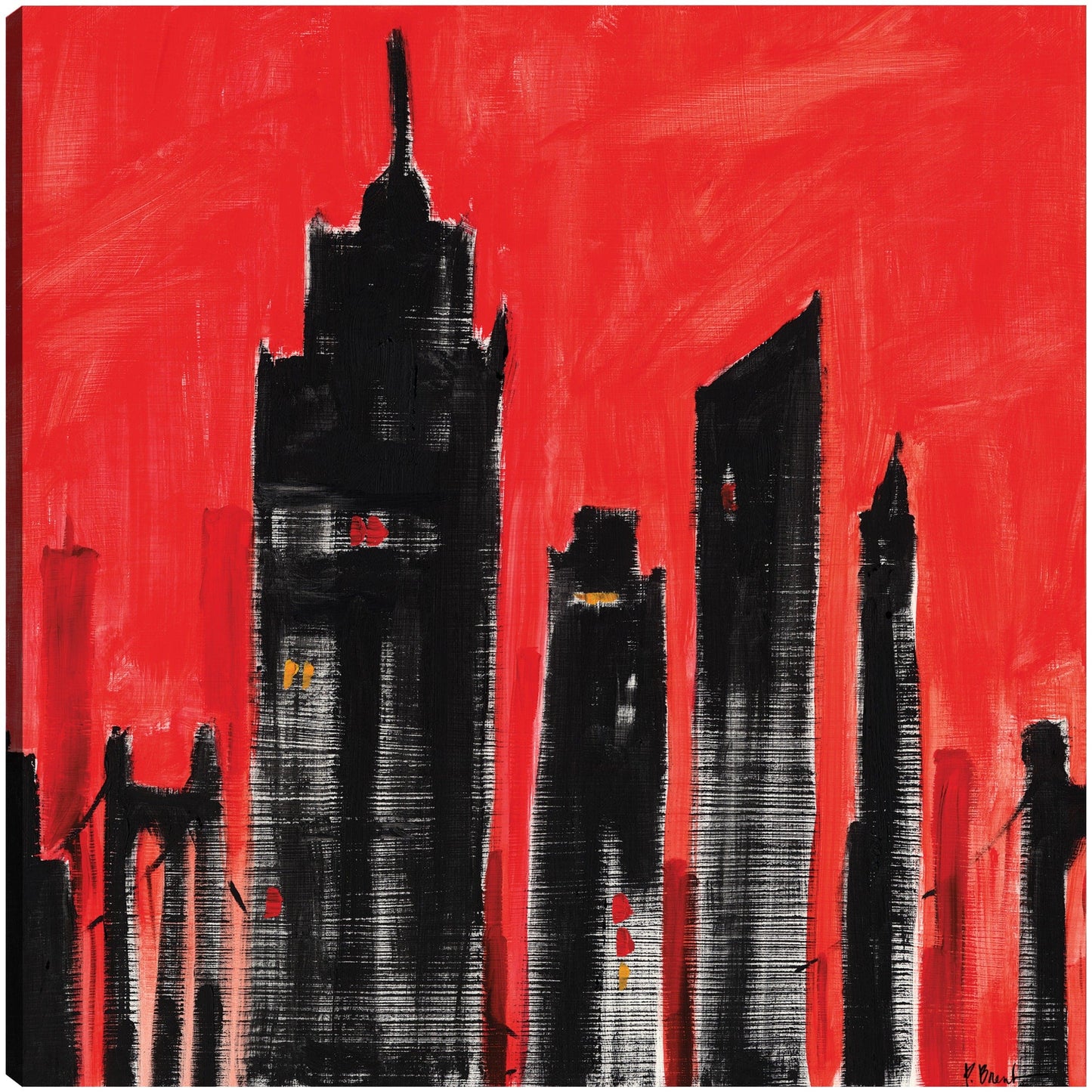 Paisaje urbano rojo - Paul Brent