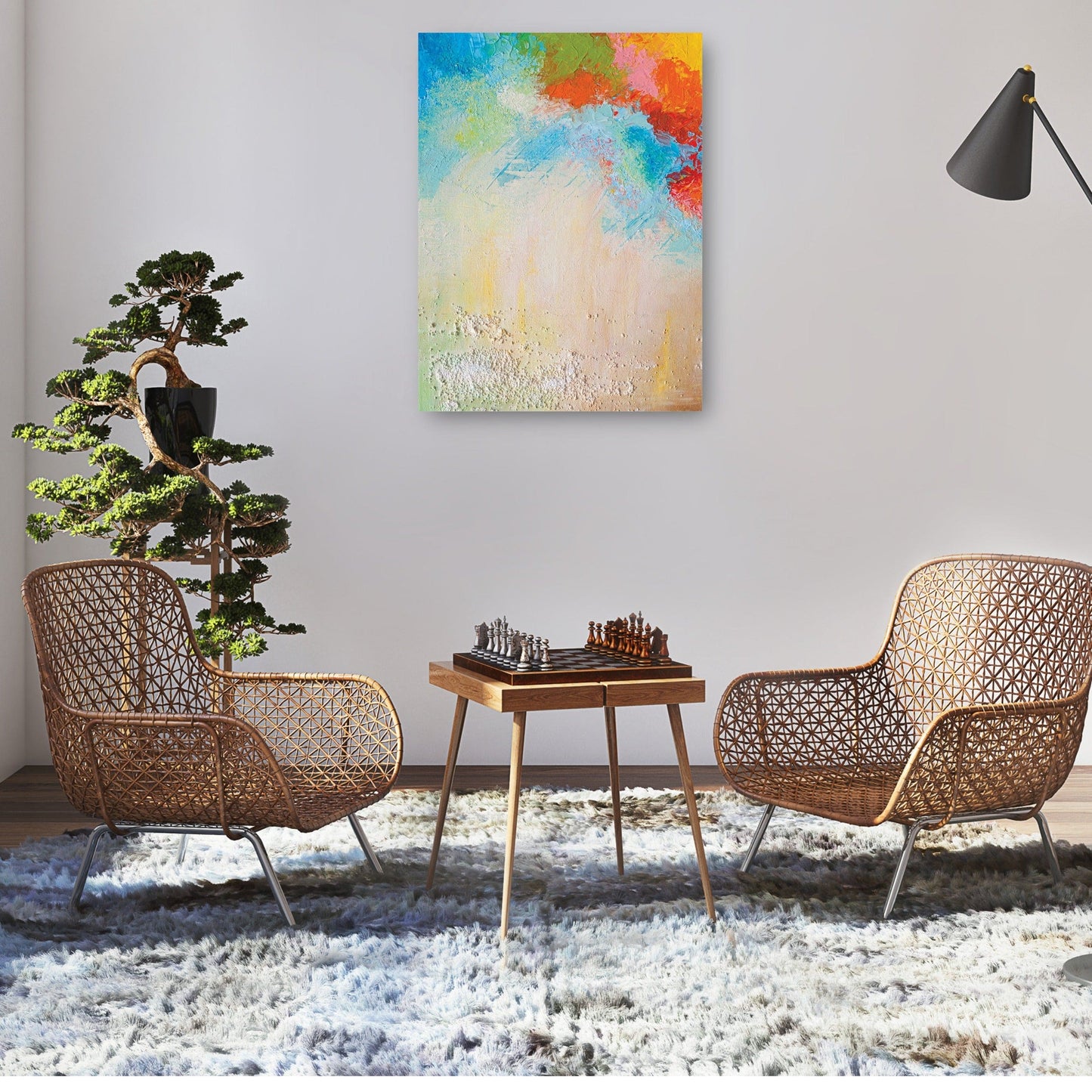 Salpicaduras de colores en la esquina - DP Gallery