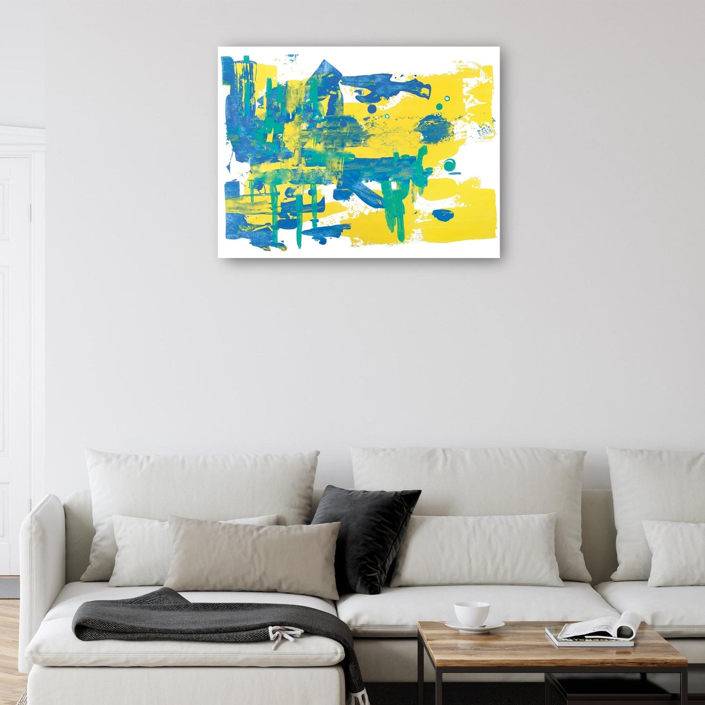 Pincel con amarillo y azul - DP Gallery