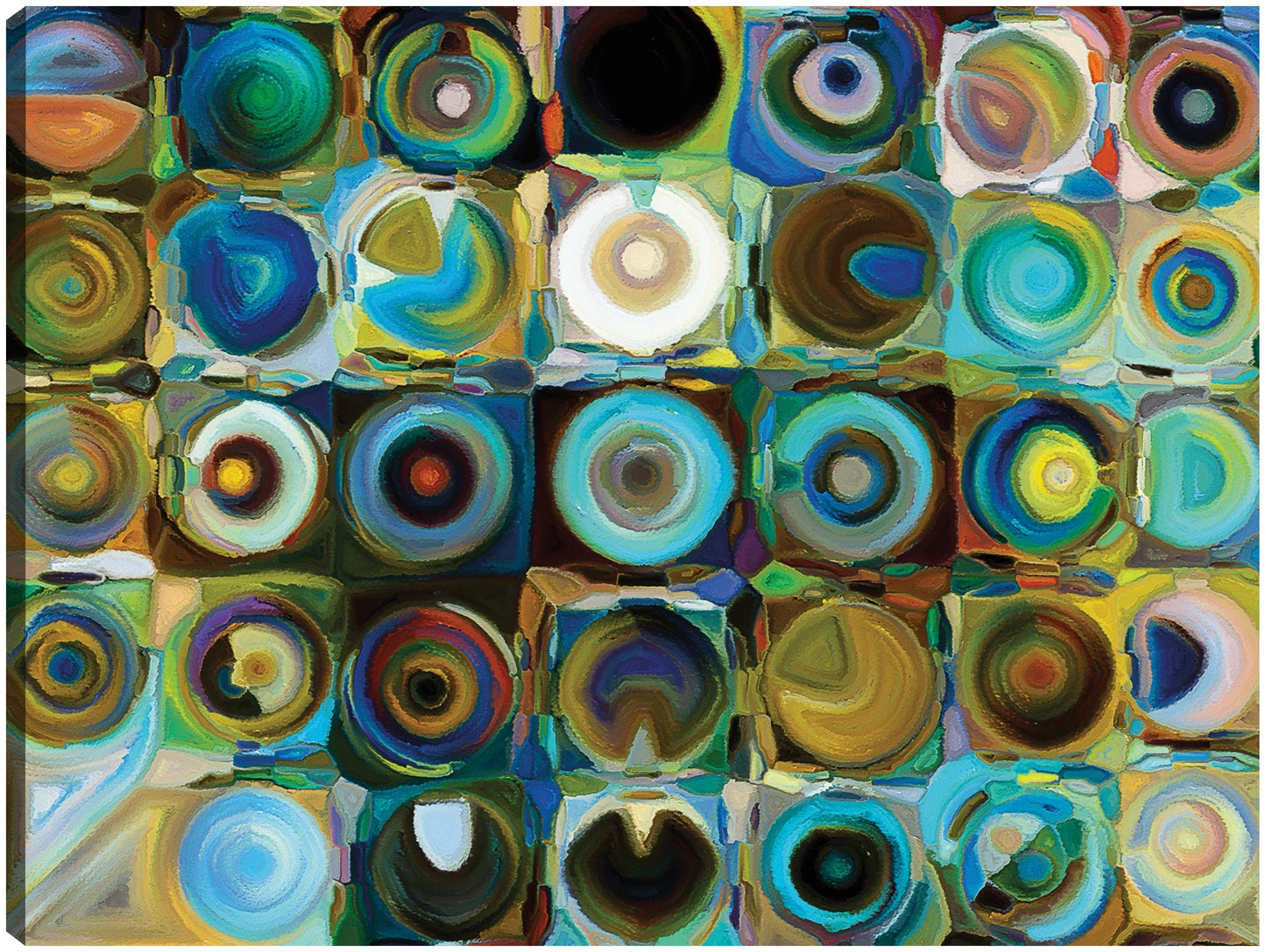 Caja de Círculos Pintados - DP Gallery