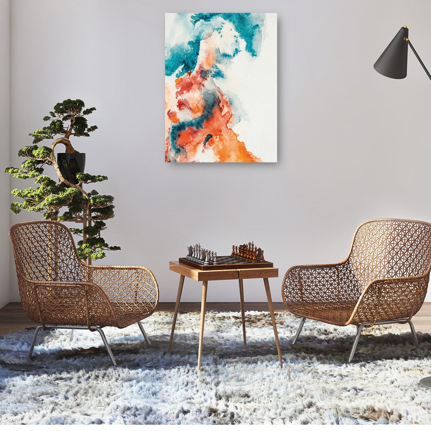 Ondulación Azul Naranja - DP Gallery