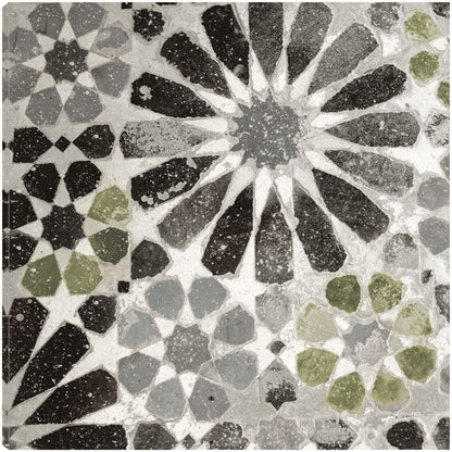 Azulejo Verde y Gris Alhambra III  - Sue Schlabach