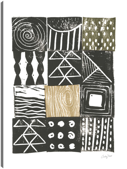 Bloque Estampado V Verde Arena - Courtney Prahl
