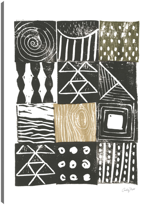 Bloque Estampado V Verde Arena - Courtney Prahl