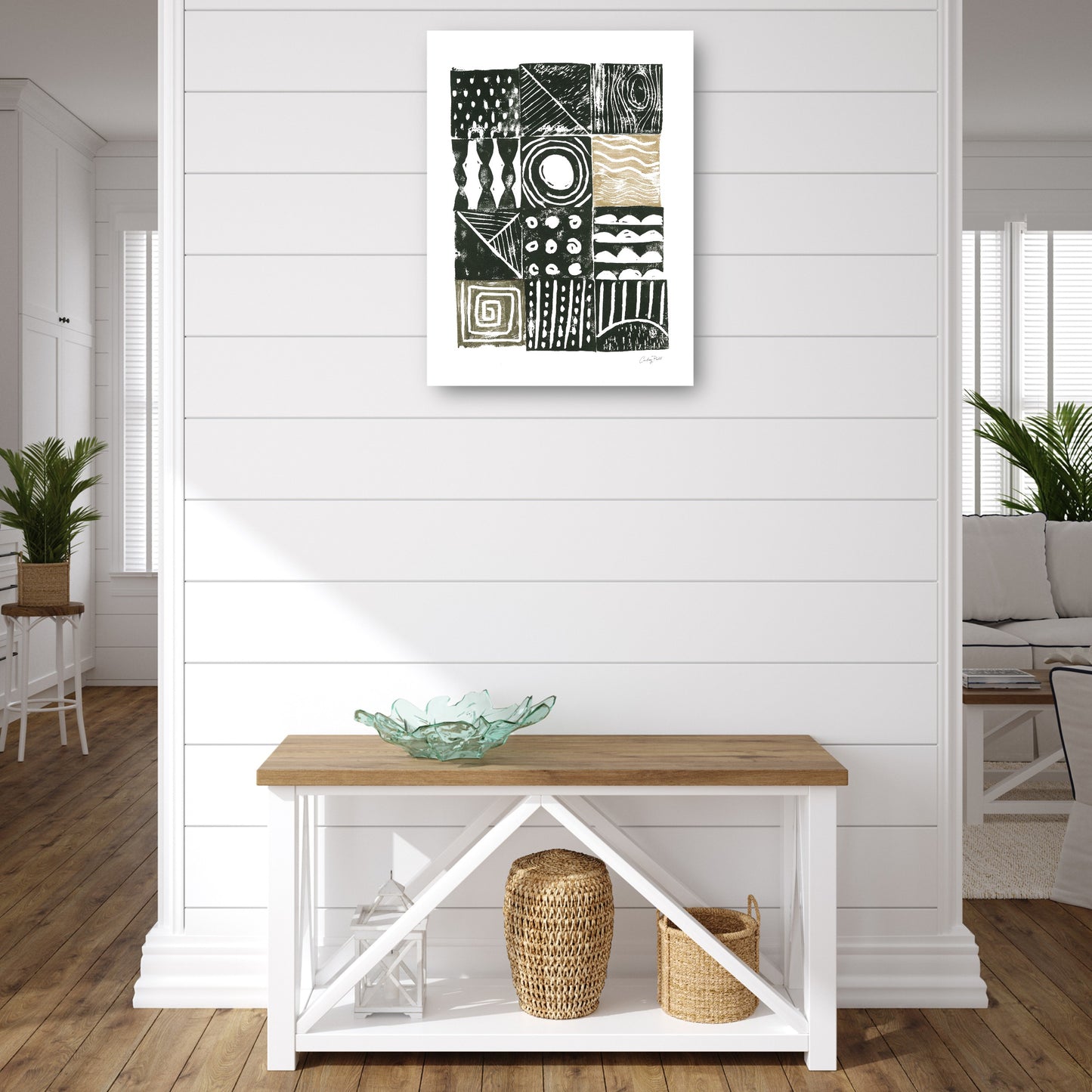 Block Print I Verde Arena - Courtney Prahl