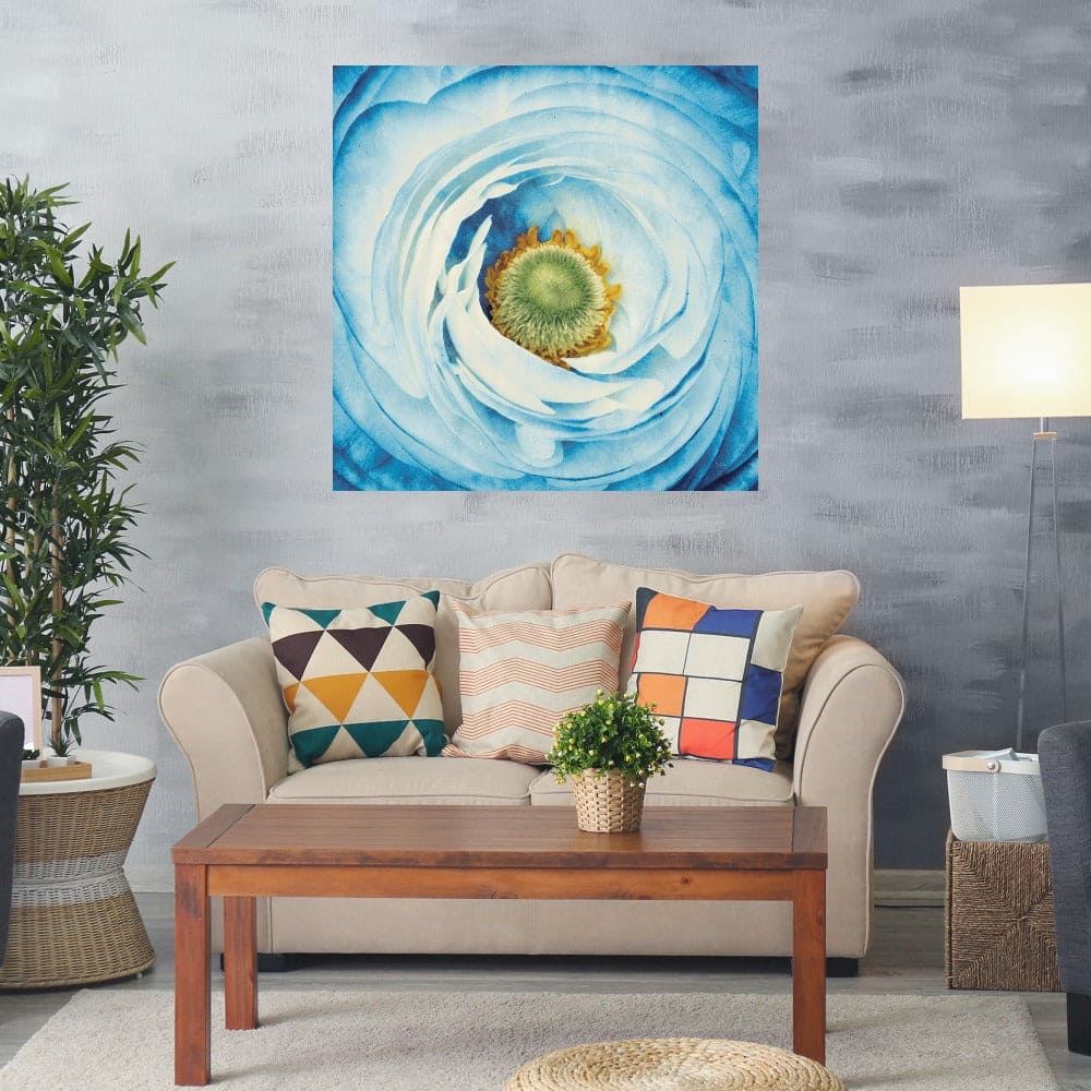 Peonia blanco con azul - Aledanda