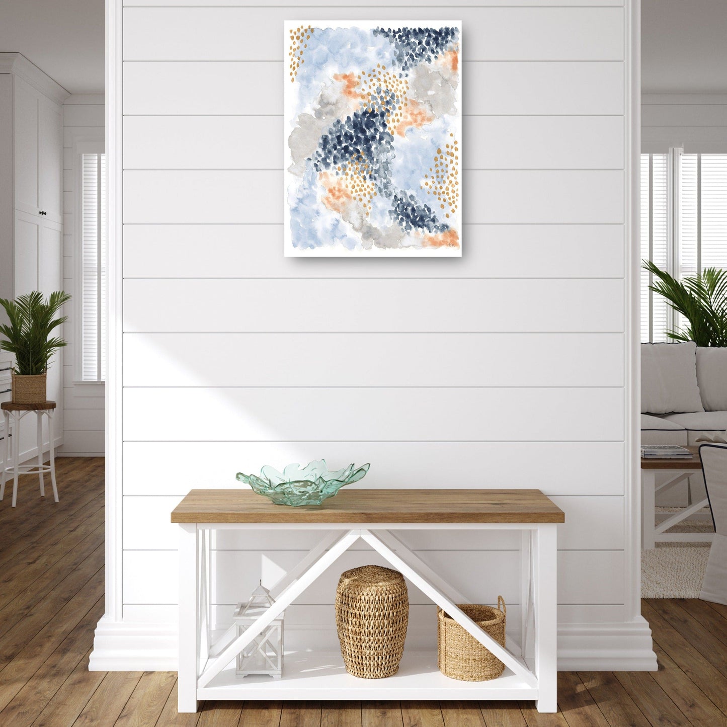 Flores de primavera II azul marino - Laura Marshall