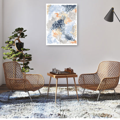 Flores de primavera II azul marino - Laura Marshall