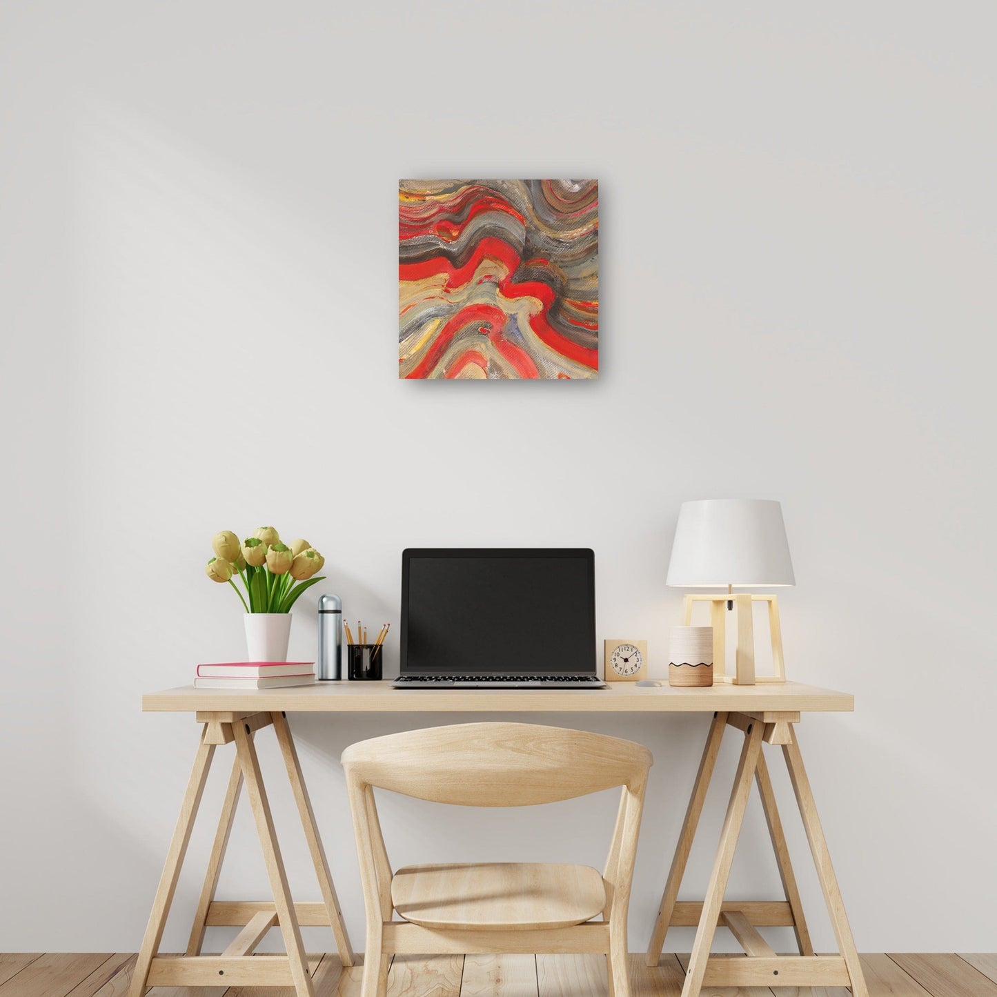 Lava flotante roja - Albena Hristova