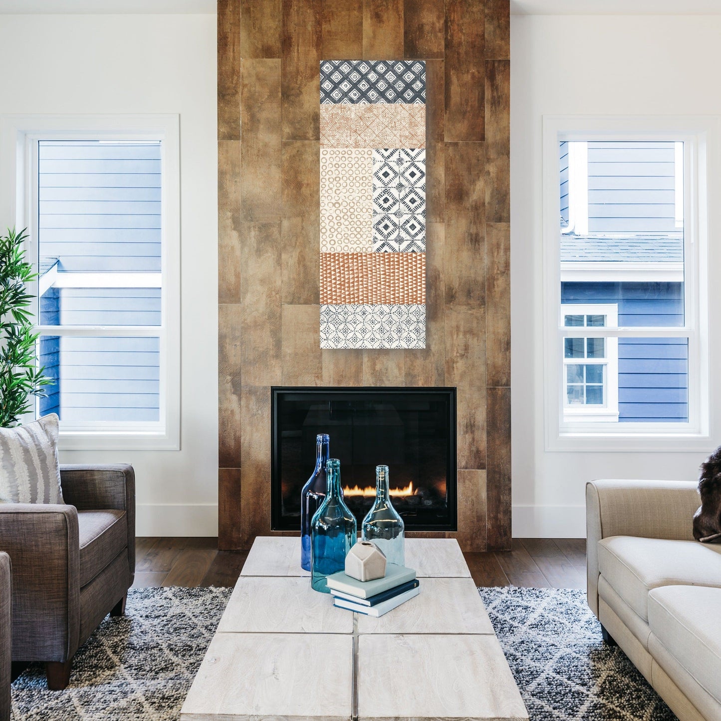 Maki Tile Panel II Cálido - Kathrine Lovell