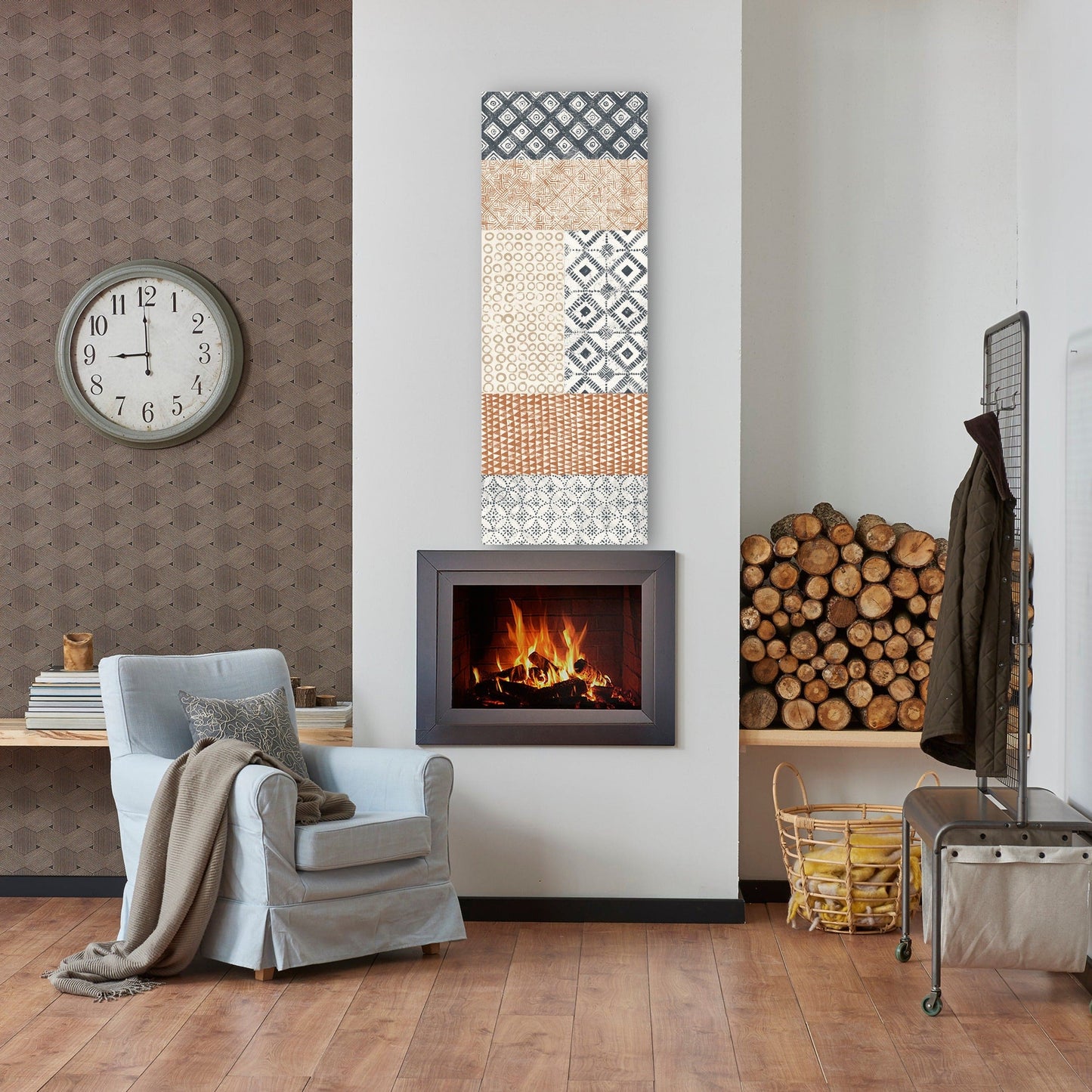 Maki Tile Panel II Cálido - Kathrine Lovell