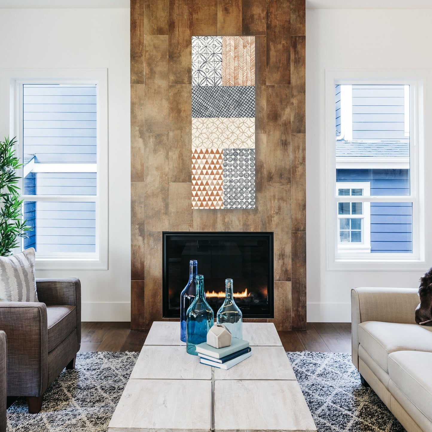 Panel Azulejo Maki I Cálido - Kathrine Lovell