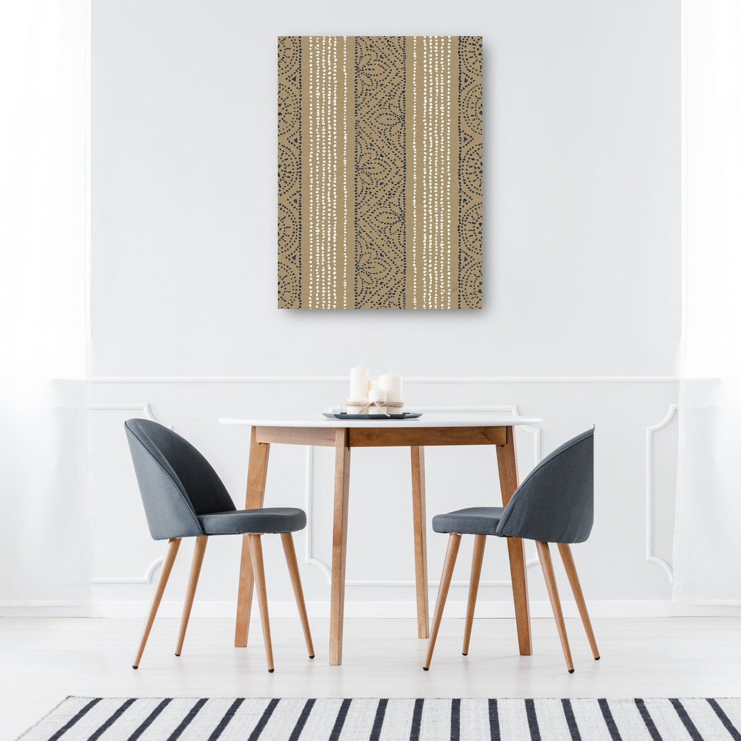 Patrones Batik II con azul marino - Daphne Brissonnet