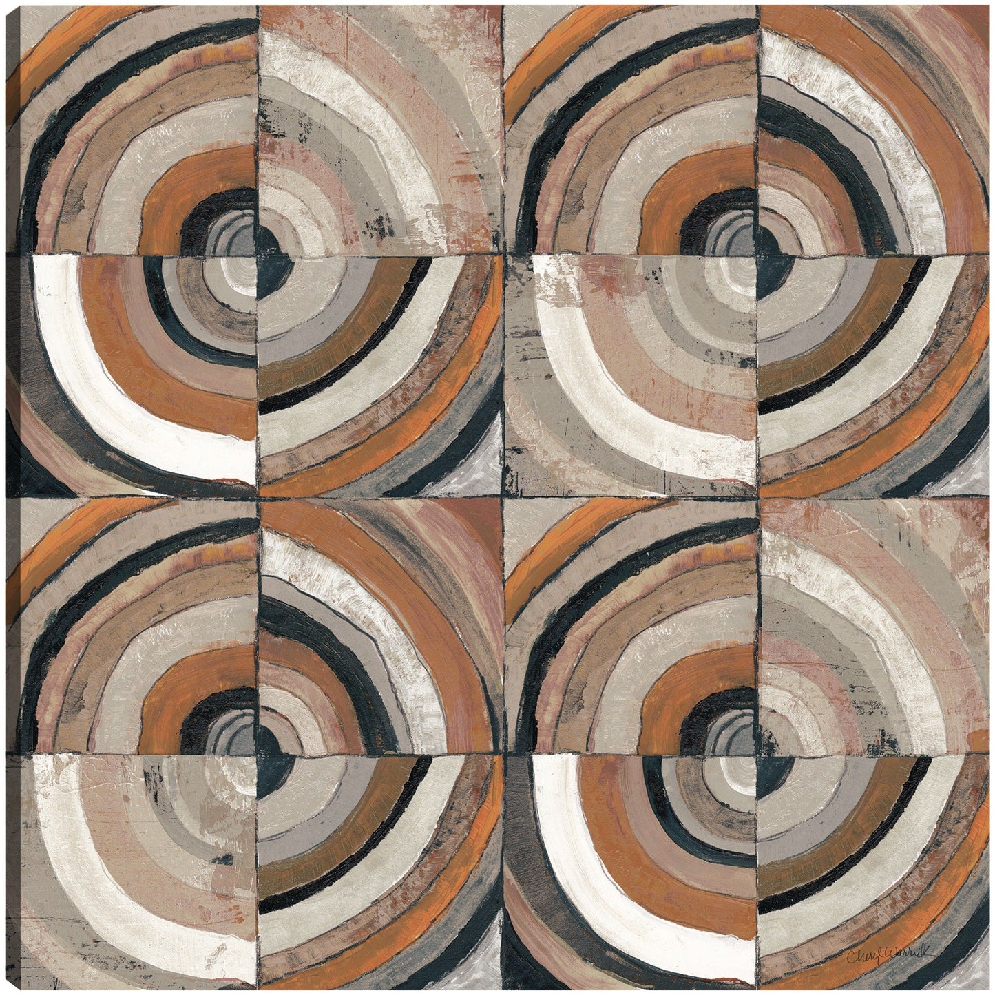 El Centro I Abstracto Cálido - Cheryl Warrick