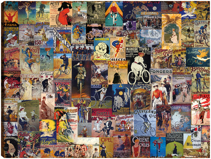 World Bicycle Tour Collage - Art Licensing Studio