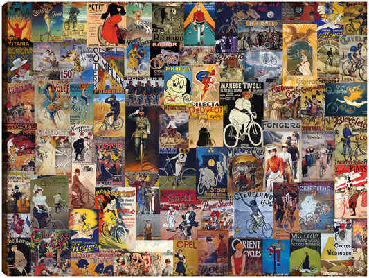 World Bicycle Tour Collage - Art Licensing Studio