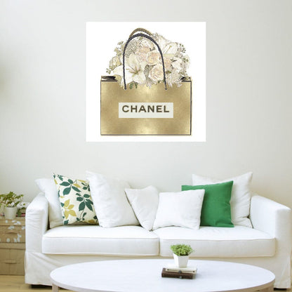 Bolsa de oro con ramo floral - Madeline Blake