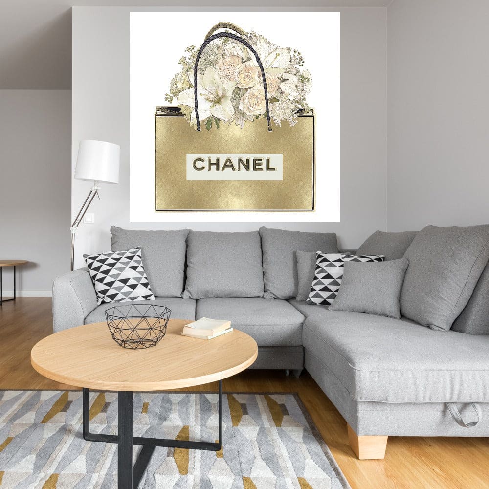 Bolsa de oro con ramo floral - Madeline Blake