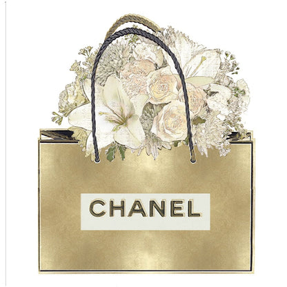 Bolsa de oro con ramo floral - Madeline Blake