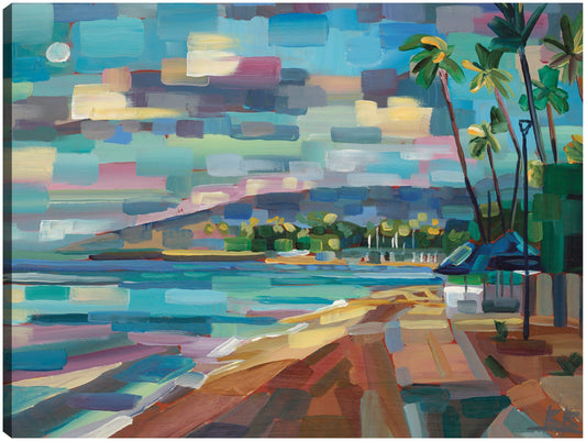 Luna matutina sobre Waikiki - Brooke Borcherding