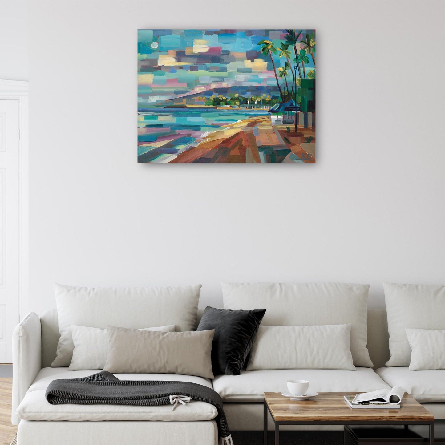 Luna matutina sobre Waikiki - Brooke Borcherding