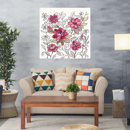 Encaje de flor magenta I - Silvia Vassileva