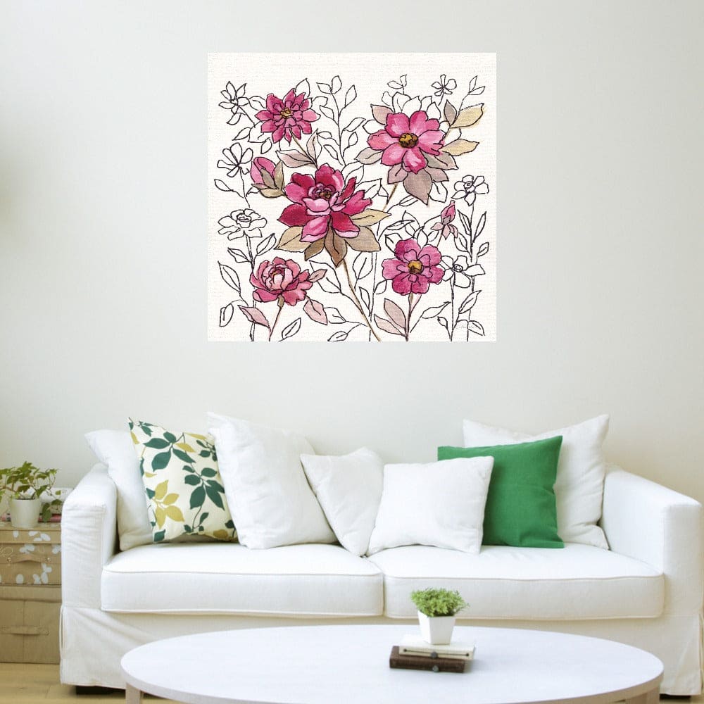 Encaje de flor magenta I - Silvia Vassileva
