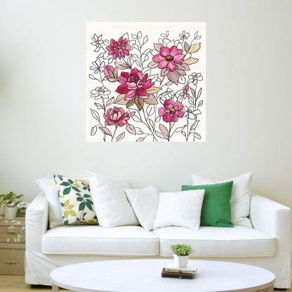 Encaje de flor magenta I - Silvia Vassileva