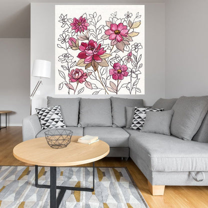 Encaje de flor magenta I - Silvia Vassileva
