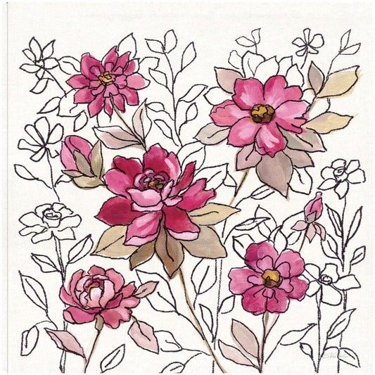 Encaje de flor magenta I - Silvia Vassileva