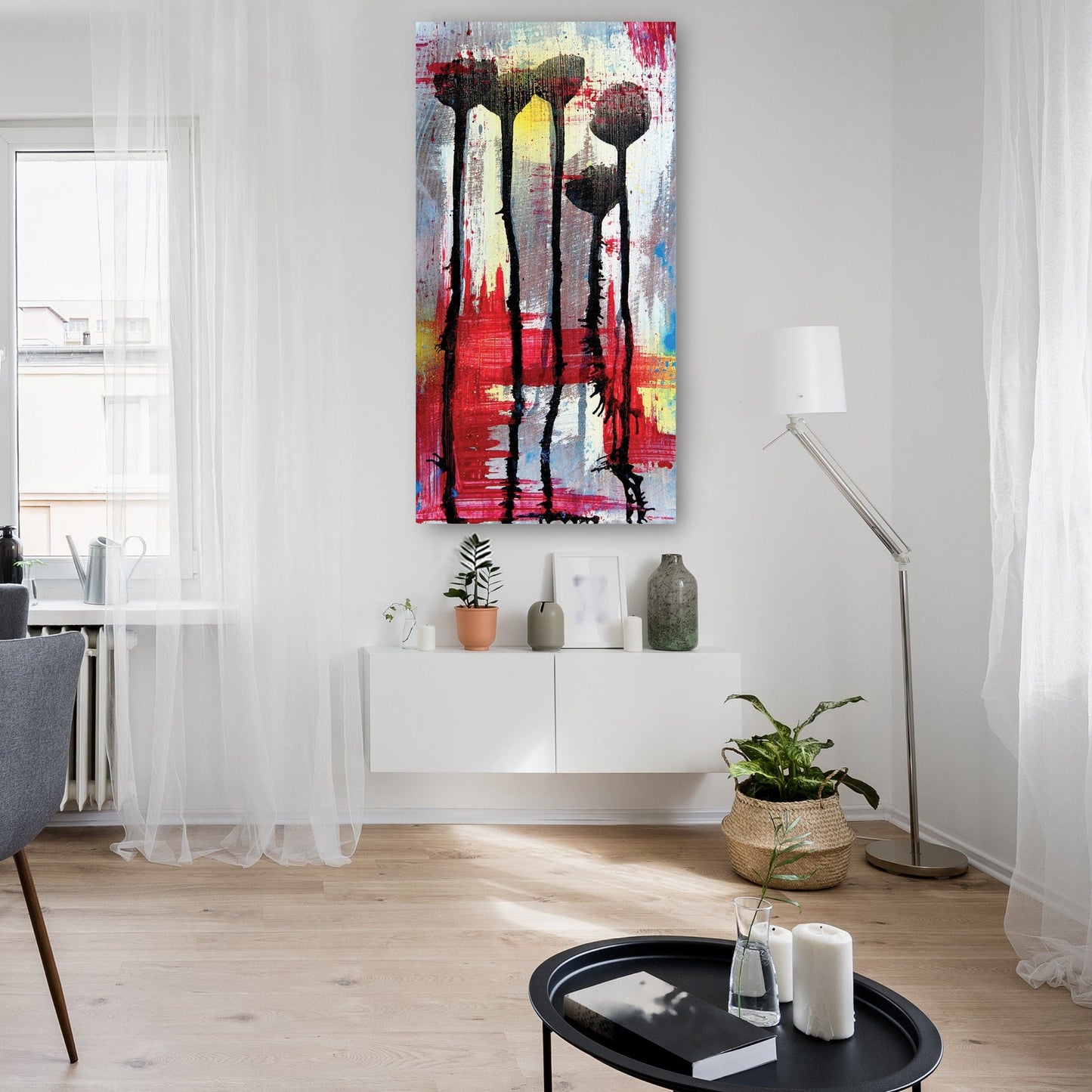 Flores negras fuera de lo abstracto - DP Gallery