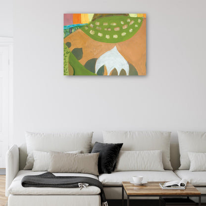 Paloma blanca aterrizada en el jardín - DP Gallery