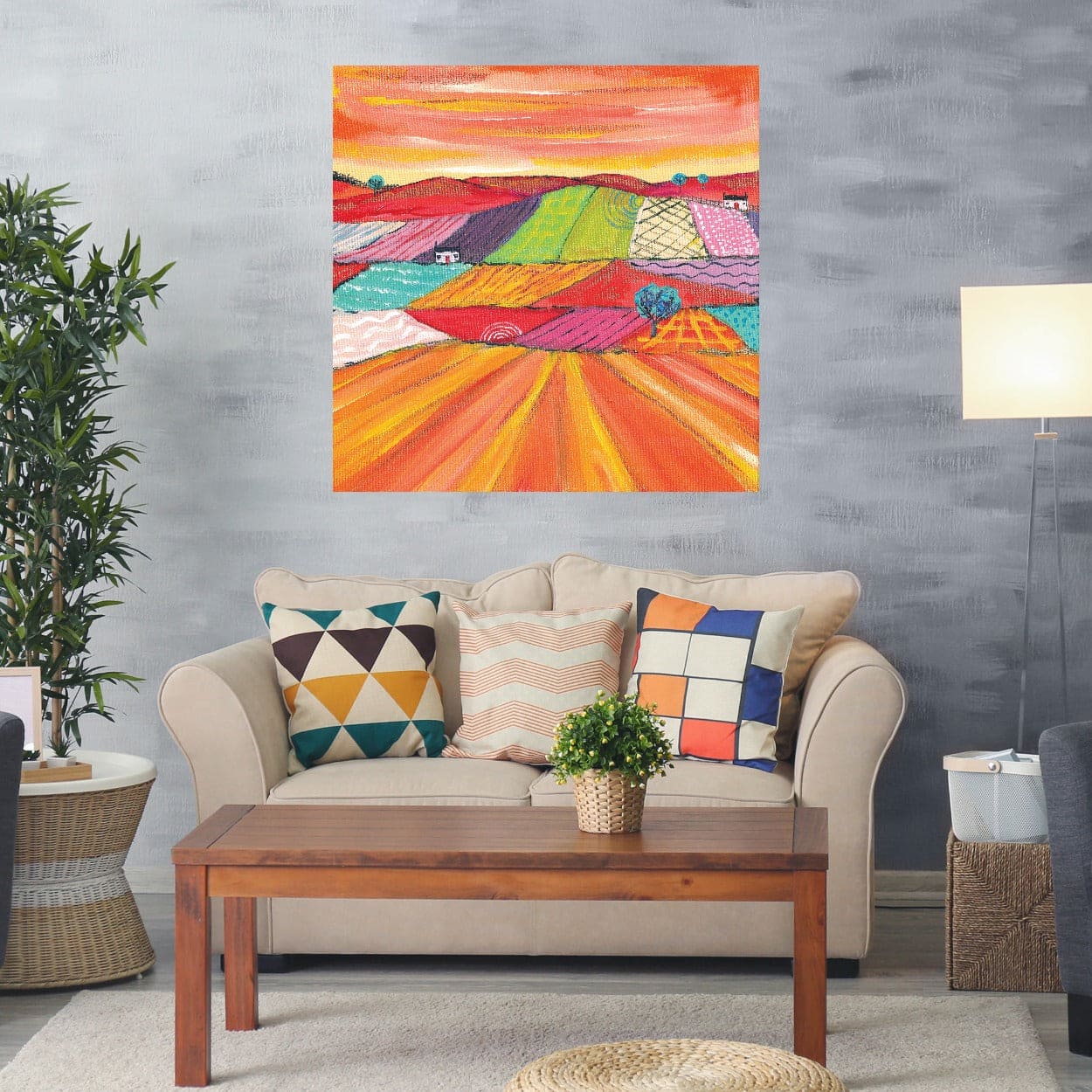 Gloriosos campos de maíz en Escocia - Caroline Duncan ART
